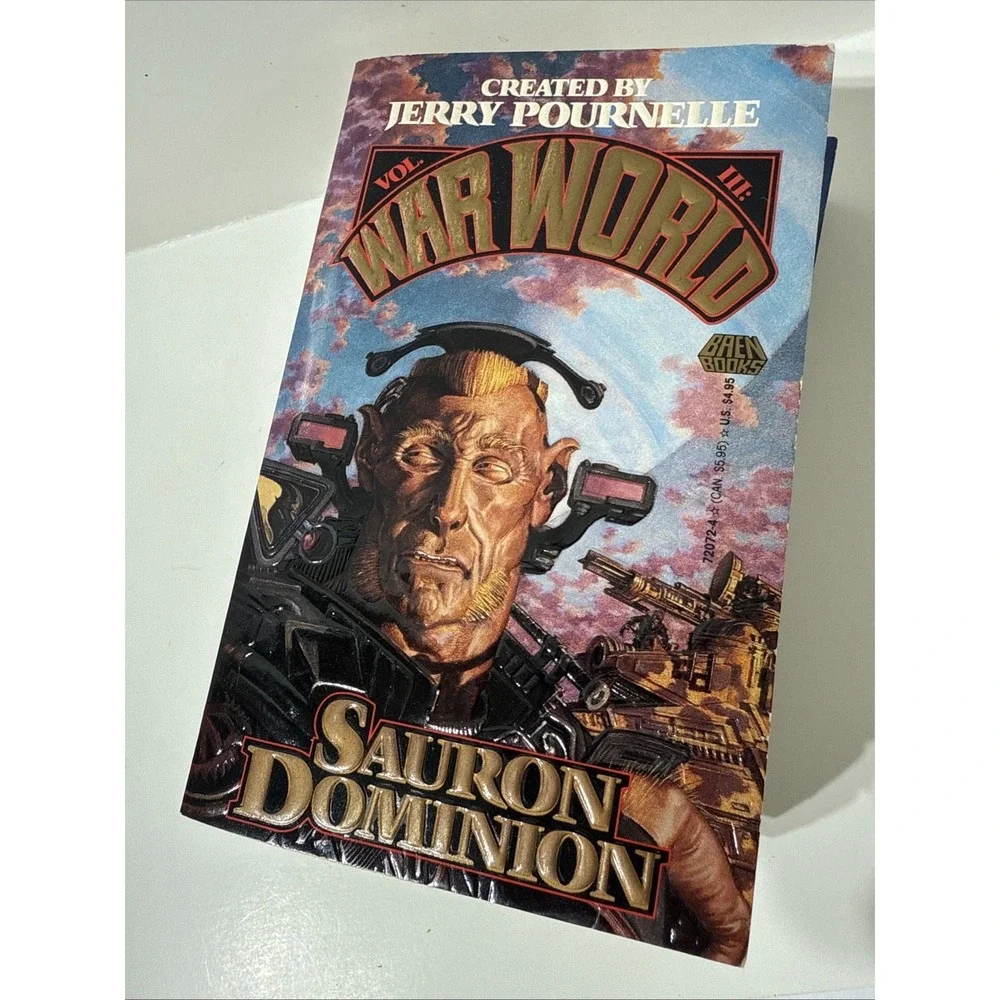 War World Saga Sci Fi Vintage PB Book LOT Pournelle Vol 3 &4 Invasion Sauron Dom